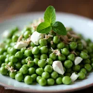 Bright English Pea Salad with Lemony Cr&egrave;me Fra&icirc;che