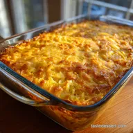The Best Cheesy Hash Brown Casserole No Canned Soup Potluck Favorite