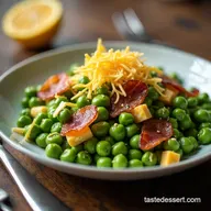 The Best Pea Salad Recipe with Bacon and Sharp Cheddar