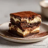 Tiramisu Brownies Recipe for 16 Servings