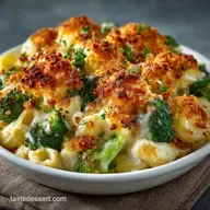 Ultimate Baked Broccoli Macaroni and Cheese Recipe with Panko Crunch