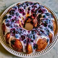Blueberry Bundt Cake with Sour Cream