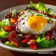 Breakfast BLT Salad: Runny Yolk Crispy Bacon Brunch Star