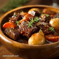 Beef Stew: Classic Slow-Cooker Recipe for Meltingly Tender Meat.