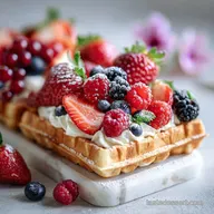 Valentine s Day Waffle Board with Fresh Berries: Shatter Crisp