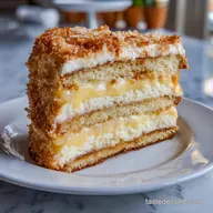 White German Chocolate Cake with Cheesecake Center for 12