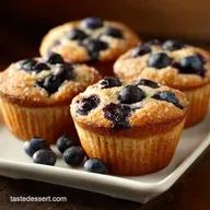 Healthy Blueberry Muffins: Reduced Sugar, High Protein Greek Yogurt Recipe