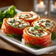 Quick Smoked Salmon Pinwheels with Cream Cheese Dill