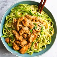 Thai Peanut Chicken Zoodles GuiltFree Noodle Bowl Bliss