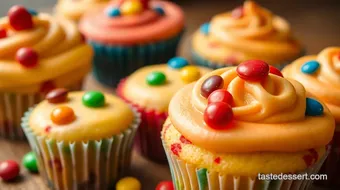 Bake Skittles Cupcakes - Colorful Delights