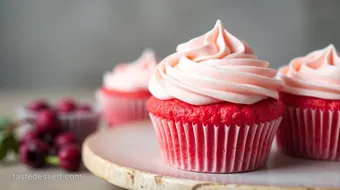 Breast cancer awareness desserts: 5 Amazing Pink Velvet Cupcake Recipes recipe card