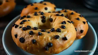 Decadent Chocolate Chip Bagels: A Sweet Twist on a Classic recipe card