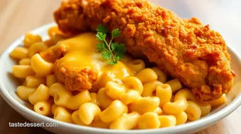 Fried Chicken on Mac & Cheese: Comfort Food Delight