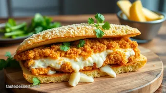 Fried Chicken Schnitzel Sandwich Delight