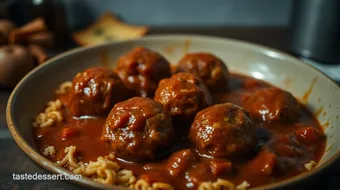 Ultimate Comfort: Juicy Meatballs with Rich Gravy recipe card