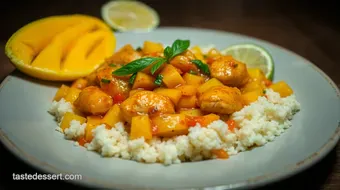 Delicious Mango Habanero Glazed Chicken: A Tropical Delight! recipe card