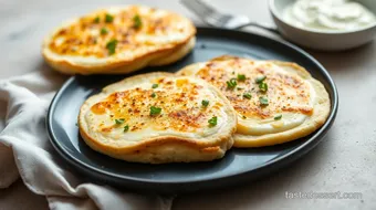 Pan-Fry Halloumi Flatbreads with Honey