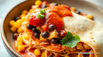 Quick Chicken Enchilada Burrito Delight