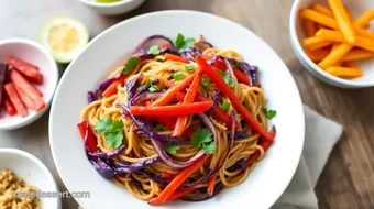 Quick Stir Fry Noodles Colorful Delight