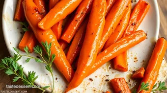 Roast Carrots with Sweet Spicy Glaze