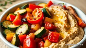 Roast Veggies & Hummus Delightful Appetizer