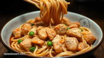 Ultimate Three Cup Chicken Noodles: Quick, Sticky & Delicious! recipe card