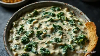 Delicious Vegan Spinach and Artichoke Dip: A Starbucks-Inspired Treat recipe card