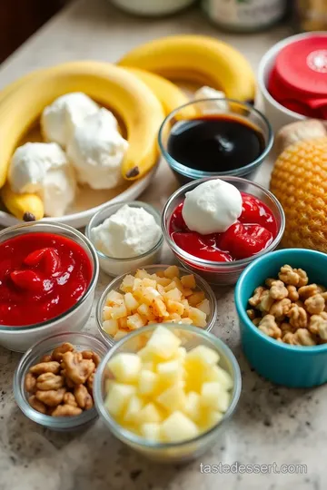 Classic Banana Split Dessert (Without Cream Cheese) ingredients