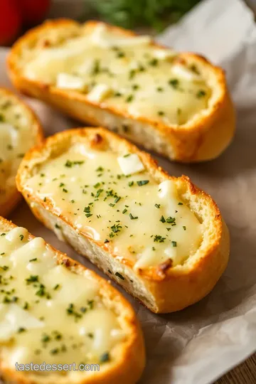 Cheesy Garlic Bread presentation