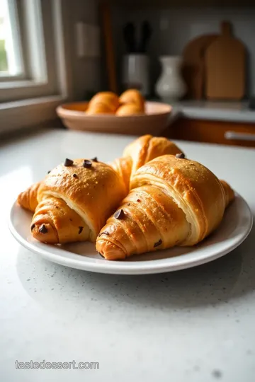 Delicious Chocolate Chip Cookie Stuffed Croissants steps