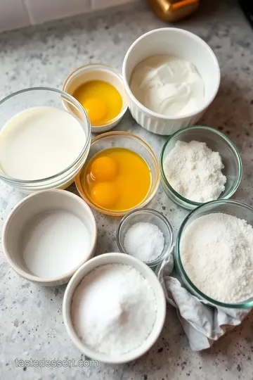 Crème Brûlée ingredients