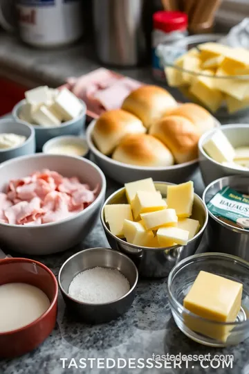 Delicious Bake Ham Sliders with Buttery Glaze ingredients