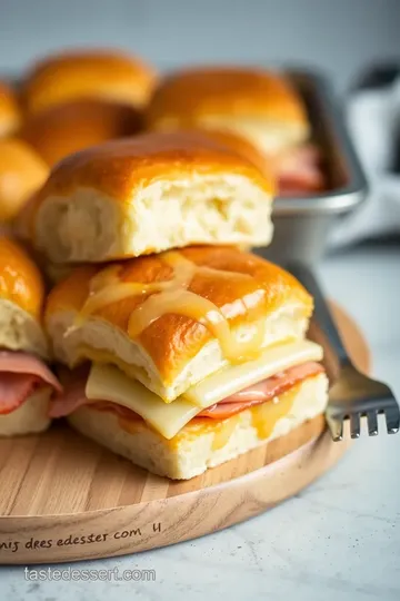 Delicious Bake Ham Sliders with Buttery Glaze presentation