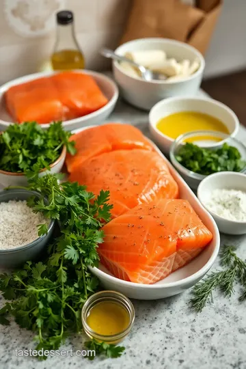 Herb-Crusted Salmon with Quinoa Salad ingredients