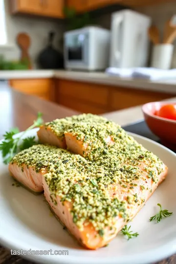 Herb-Crusted Salmon with Quinoa Salad steps