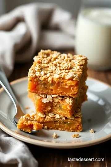 Persimmon Bars with Oatmeal Topping Recipe presentation