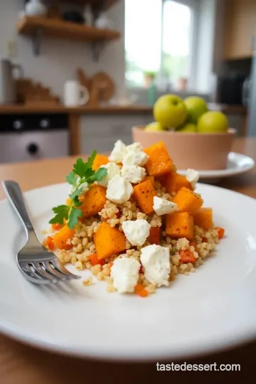 Bake Pumpkin Couscous Salad with Feta steps