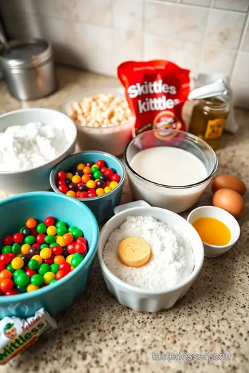 Skittles Rainbow Cupcakes ingredients