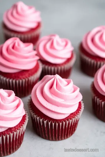 Breast cancer awareness desserts: 5 Amazing Pink Velvet Cupcake Recipes presentation