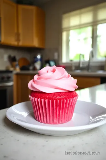 Breast cancer awareness desserts: 5 Amazing Pink Velvet Cupcake Recipes steps