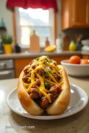 Buc-ee' s Inspired Texas Chili Cheese Dog steps