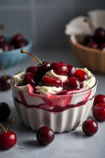 Cherry Cream Cheese Delight presentation