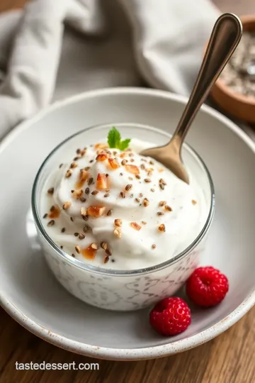 Coconut Chia Seed Pudding with Berries presentation