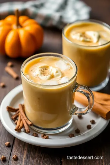 Iced Pumpkin Cream Chai presentation