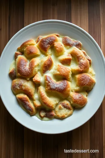 Cinnamon Roll Bread Pudding Delight presentation