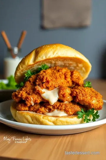 Classic Crispy Chicken Sandwich presentation