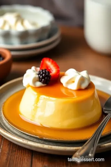 Classic Guatemalan Flan: A Caramel Custard Delight presentation