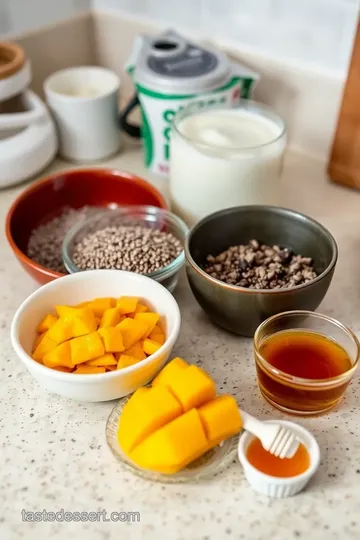 Coconut Mango Chia Pudding ingredients