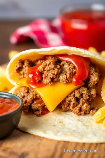 Big Mac Wrap Recipe presentation