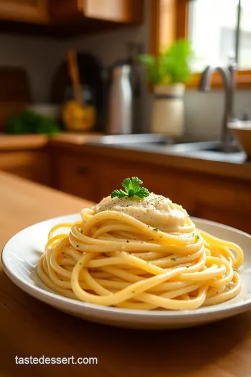 Fettuccine Alfredo steps